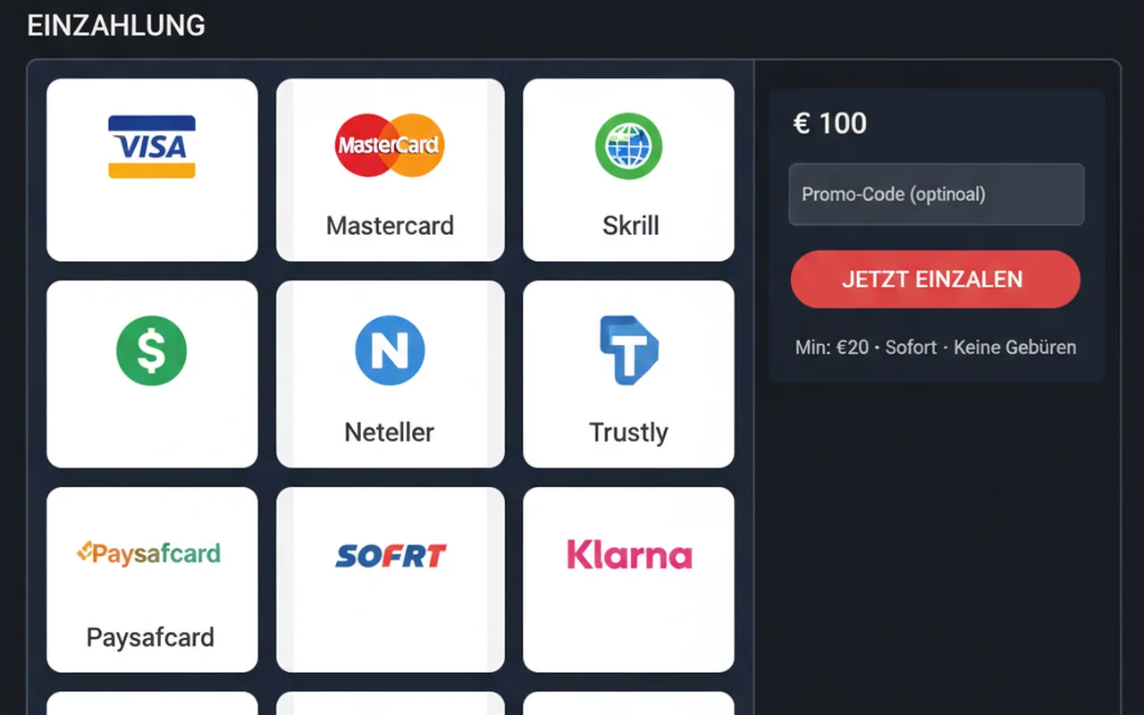 Zahlungsmethoden und Auszahlungen – Winner